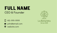 Leafy Wellness Tree  Business Card Image Preview