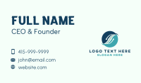 Wave Science Organization Business Card Design