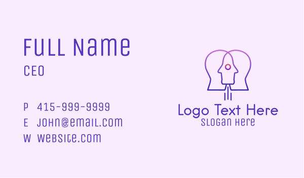 Rocket Human Head Business Card Design Image Preview
