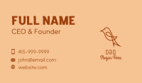 Sparrow Bird Outline  Business Card Image Preview