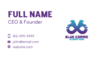 Blue Infinity Eagle Business Card Image Preview