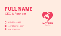 Pink Sanitizer Heart Business Card Image Preview