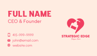 Pink Sanitizer Heart Business Card Image Preview