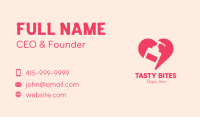 Pink Sanitizer Heart Business Card Image Preview