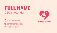 Pink Sanitizer Heart Business Card Image Preview