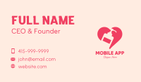 Pink Sanitizer Heart Business Card Image Preview