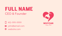 Pink Sanitizer Heart Business Card Image Preview