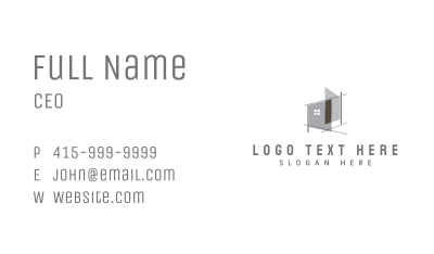 House Architecture Blueprint Business Card Image Preview