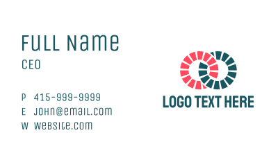 Corporate Brand Letter O  Business Card