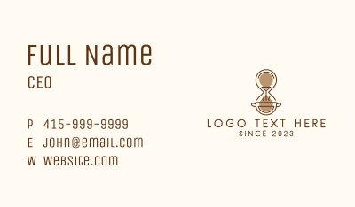 Coffee Hourglass Time Business Card Image Preview