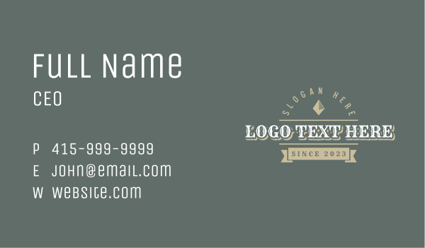 Clothing Generic Wordmark Business Card Design Image Preview