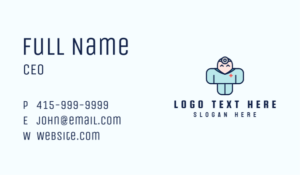 Medical Staff Mascot  Business Card Design Image Preview