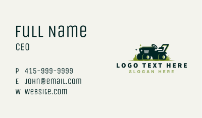 Lawn Mower Grass Cutter Business Card Image Preview