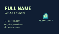Tropical Surfboard Beach Business Card Image Preview