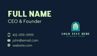 Tropical Surfboard Beach Business Card Preview