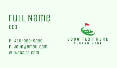 Golf Course Sports Business Card Image Preview