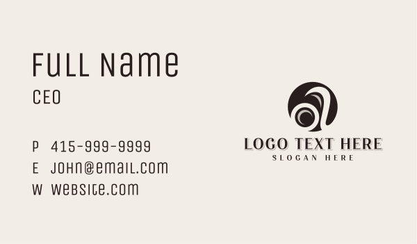 Creative Company Letter A Business Card Design