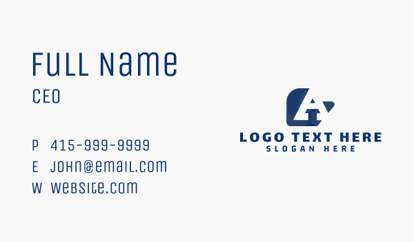 Media Advertising Letter A Business Card Design Image Preview