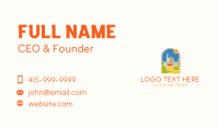 Colorful Medieval Castle  Business Card Preview