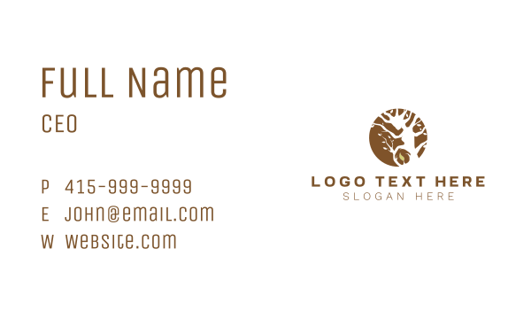 Mother Nature Tree Business Card Design Image Preview