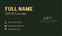 Golden Mountain Range Business Card Image Preview