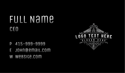 Razor Barber Blade Business Card Image Preview
