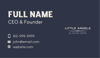 Modern Professional Wordmark Business Card Design