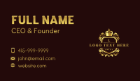 Deluxe Shield Crown Business Card Preview