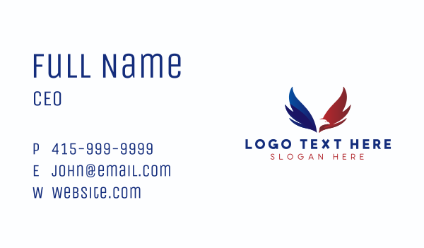 America Flying Eagle Letter V Business Card Design Image Preview