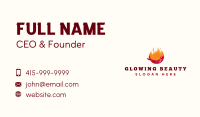 Flame Fish Grilling Business Card Design