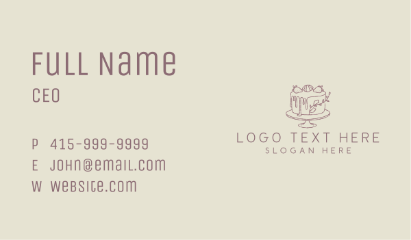 Cake Baking Event Business Card Design Image Preview