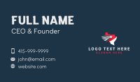 Travel Texas Map Business Card Preview