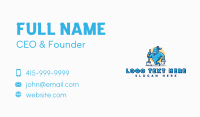 Genie Janitor Cleaning Business Card Preview