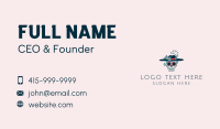 Feather Hat Sugar Skull Business Card Preview