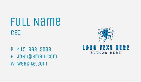 Cleaning Bucket Housekeeper Business Card Design Image Preview