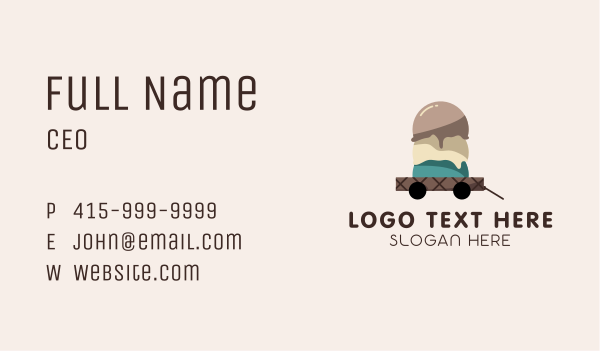 Ice Cream Dessert Delivery Business Card Design Image Preview