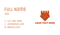 Brick Castle Shield  Business Card Image Preview