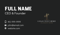 Justice Scale Woman Business Card Design