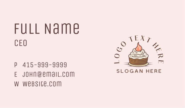 Sweet Cupcake Pastry Business Card Design Image Preview