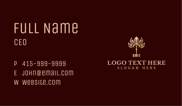 Key Wings Luxury Business Card Design Image Preview