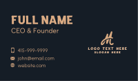Stylish Company Brand Letter M Business Card Design