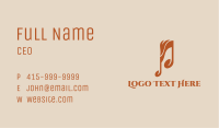 Orange Fire Music Business Card Image Preview