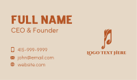 Orange Fire Music Business Card Image Preview