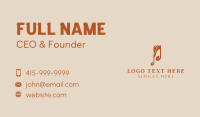 Orange Fire Music Business Card Preview