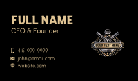 Premium Barber Salon Business Card Preview