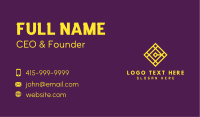 Golden Geometric Letter C Business Card Image Preview