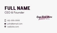 Etsy Apparel Wordmark Business Card Image Preview