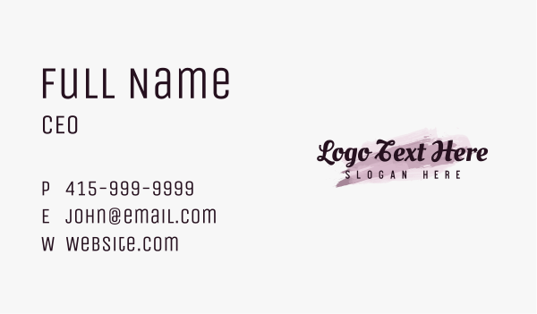 Etsy Apparel Wordmark Business Card Design Image Preview