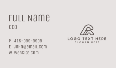 Creative Studio Letter A Business Card Image Preview