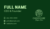 Leafy Herbs Circle  Business Card Image Preview